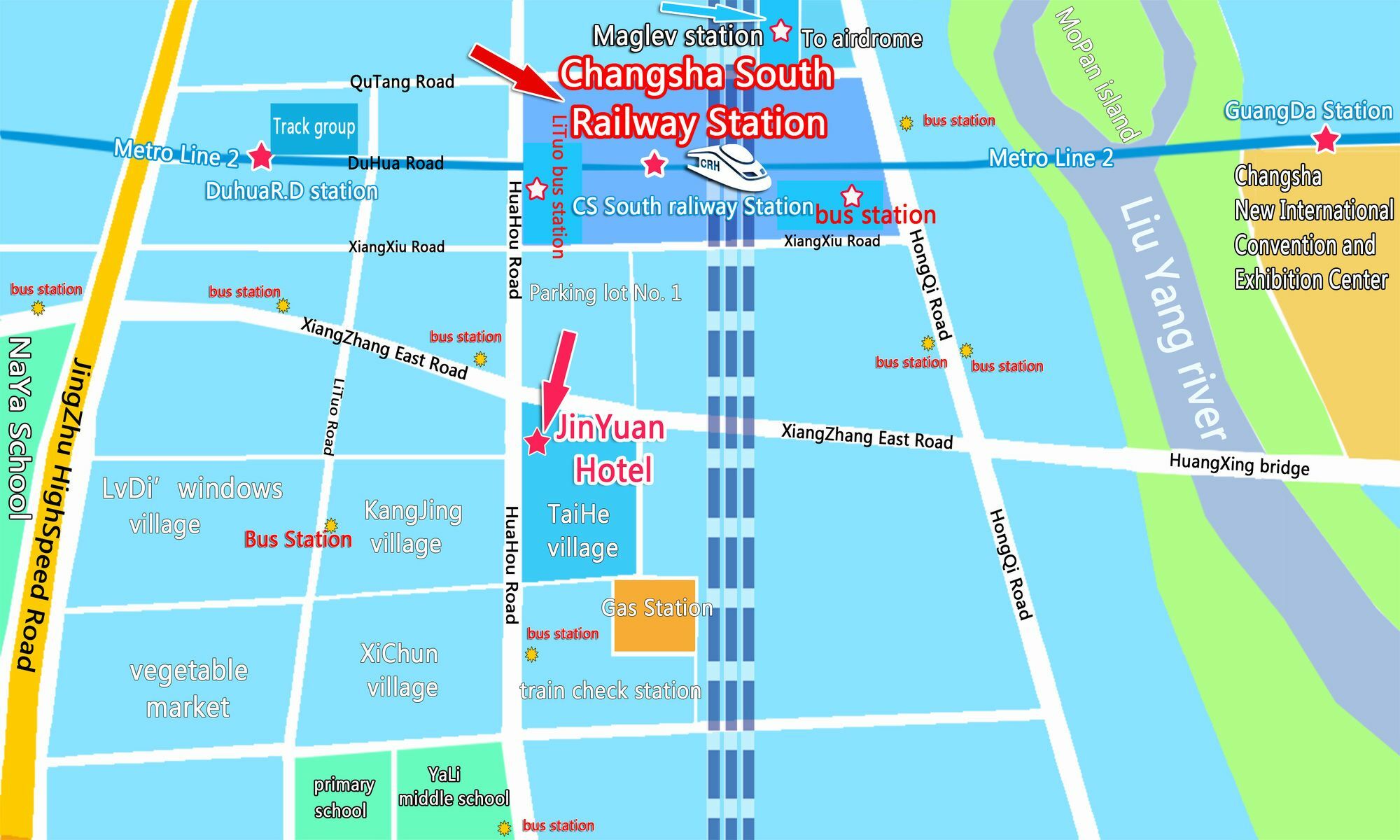 Jinyuan Hotel Changsha South Railway Station Екстер'єр фото